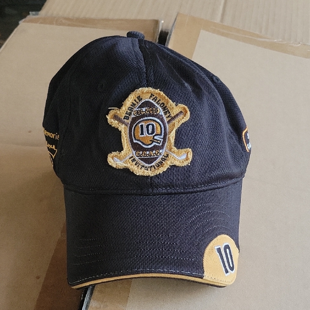 Black and Gold Embroidered Cap